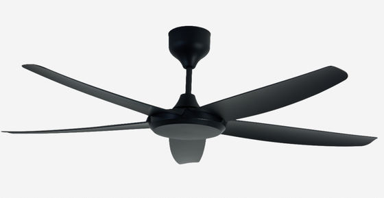 ECO Ventiladores 56 polegadas Ventilador de teto de motor DC preto moderno para escritório