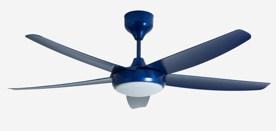Blue 56 Inch Moderno DC Motor Ventilador de Tecto controle remoto com luz
