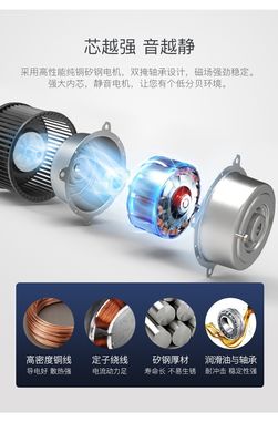 Lâmina de ferro Ventilador de teto de LED moderno 55 polegadas Ventilador de teto com luz
