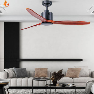 American Hunter 52 Ventilador de teto 3 lâminas ABS Motor DC Preto Marrom