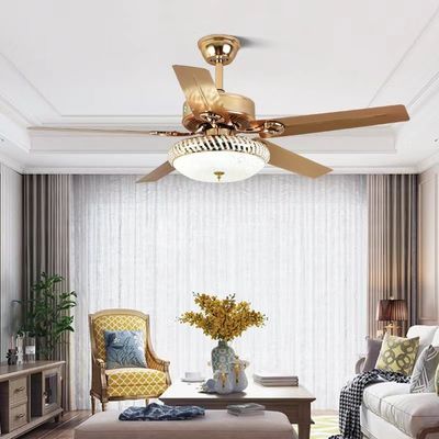 52Fans de teto de poupança de energia ABS de cinco lâminas