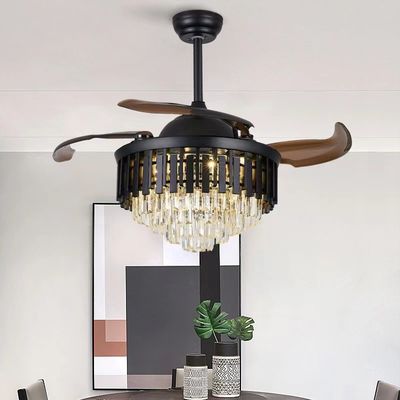 Moderno de 42 polegadas de alta qualidade Ventilador de teto inteligente Motor DC com luz