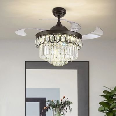42 polegadas de alta qualidade Crystal Smart Ventilador de teto DC Motor para sala de estar