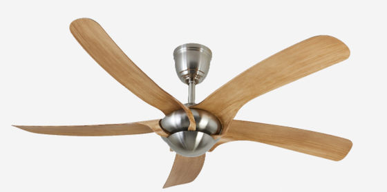 Ventiladores de teto europeus ECO de prata 52in Ventiladores de teto eficientes em termos energéticos
