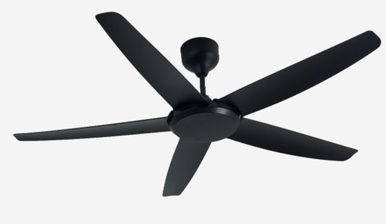 ECO Ventiladores 56 polegadas Ventilador de teto de motor DC preto moderno para escritório