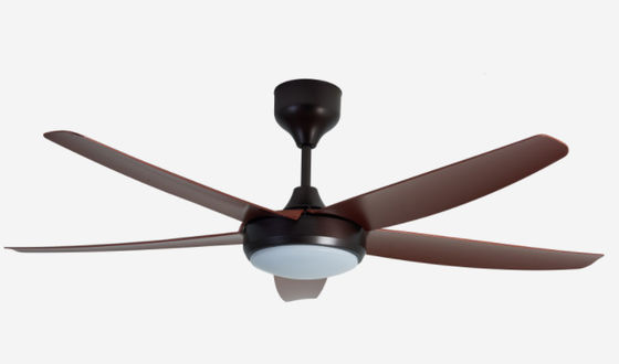 Ouro 56 polegadas Ventilador de teto de motor de corrente contínua moderno com luz para escritório