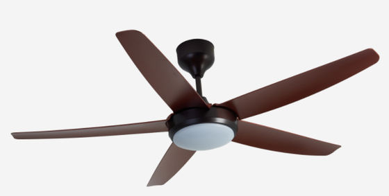 Ouro 56 polegadas Ventilador de teto de motor de corrente contínua moderno com luz para escritório