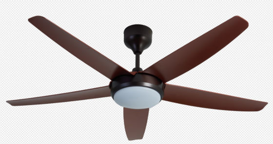 Ouro 56 polegadas Ventilador de teto de motor de corrente contínua moderno com luz para escritório