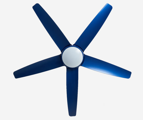 Blue 56 Inch Moderno DC Motor Ventilador de Tecto controle remoto com luz
