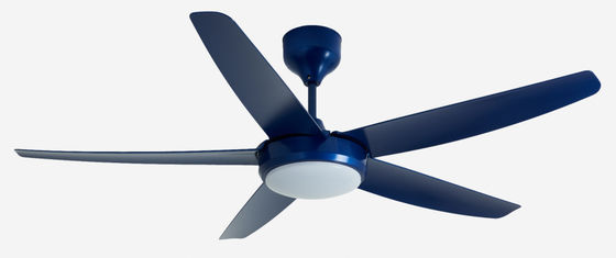 Blue 56 Inch Moderno DC Motor Ventilador de Tecto controle remoto com luz