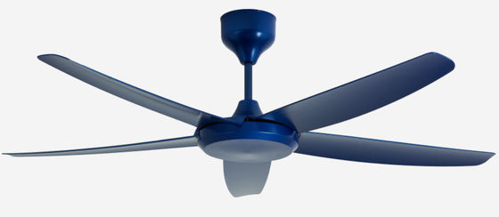 Moderno azul 56 polegadas DC Motor Ventilador de teto controle remoto sem luz para sala de estar