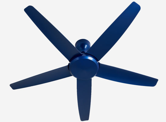 Moderno azul 56 polegadas DC Motor Ventilador de teto controle remoto sem luz para sala de estar