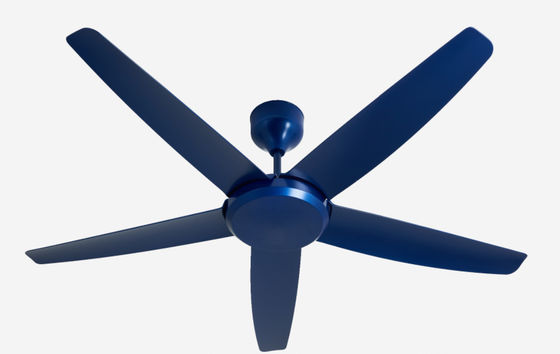 Moderno azul 56 polegadas DC Motor Ventilador de teto controle remoto sem luz para sala de estar