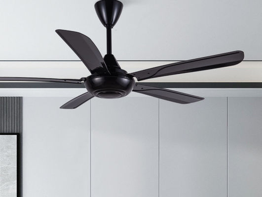 56 polegadas ABS Ventilador de teto preto baixo ruído com controle remoto