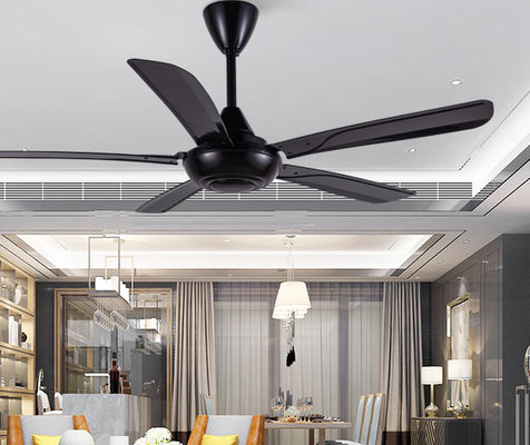 56 polegadas ABS Ventilador de teto preto baixo ruído com controle remoto