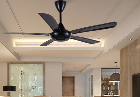 56 polegadas ABS Ventilador de teto preto baixo ruído com controle remoto