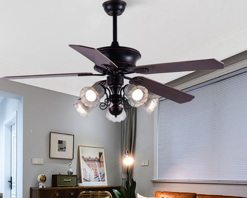 Classico 52In American Ceiling Fan Lâmina de madeira contraplacada com controle remoto