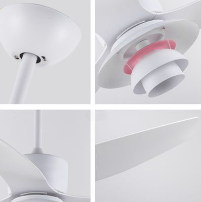Ventiladores de teto de estilo europeu branco modernos 52in Ventilador de teto de três pás