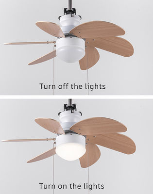 A poupança de energia puxa interruptor ventilador de teto 36 polegadas motor AC para quarto