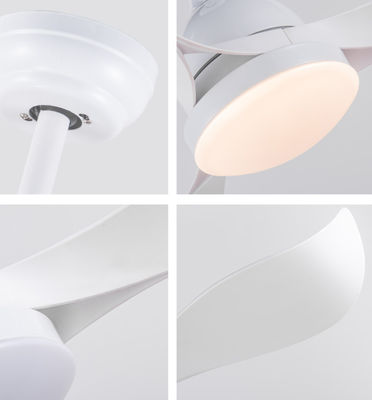 Ventilador de teto de banheiro com luz e lâminas ABS