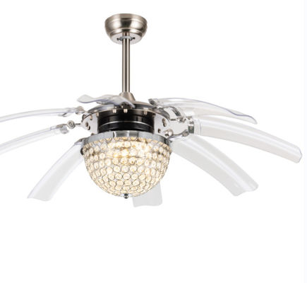 Moderno 48 polegadas 8 PC lâminas Alta qualidade AC motor LED ventilador de teto