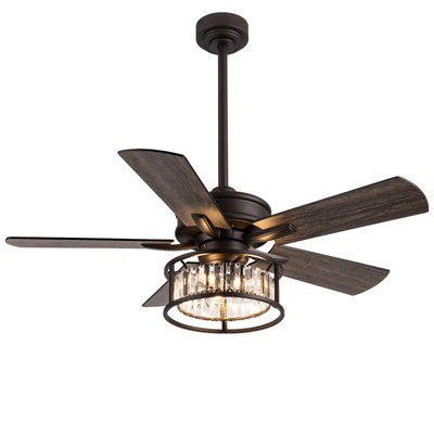 Ventilador de teto americano de velocidade ajustável 5 lâminas de compensado 42 polegadas