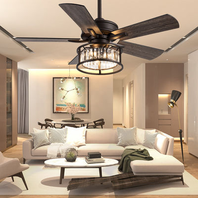 Ventilador de teto americano de velocidade ajustável 5 lâminas de compensado 42 polegadas