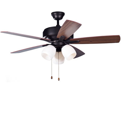 Ventilador de teto de latão antigo clássico com motor de corrente alternada de cadeia leve