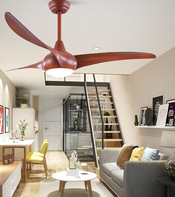 Ventilador de teto de LED moderno de cor variável de 52 polegadas