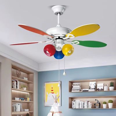 Ventilador de tecto ultra silencioso de 42 polegadas com 5 lâminas de compensado coloridas