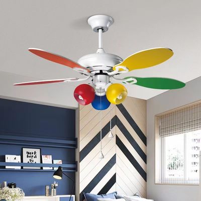Ventilador de tecto ultra silencioso de 42 polegadas com 5 lâminas de compensado coloridas