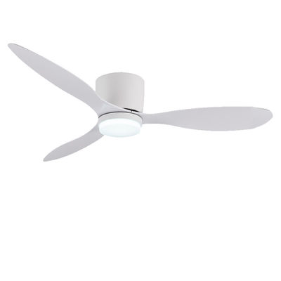 DC ABS Ventilador de teto suspenso com luz 52 polegadas Ventiladores de três lâminas