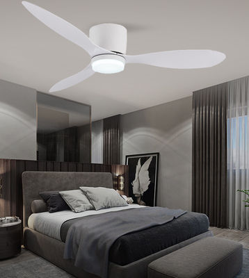 DC ABS Ventilador de teto suspenso com luz 52 polegadas Ventiladores de três lâminas