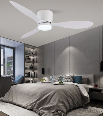 DC ABS Ventilador de teto suspenso com luz 52 polegadas Ventiladores de três lâminas