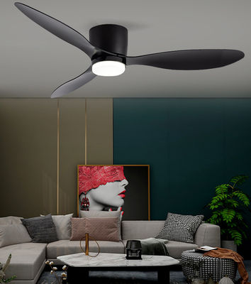 Ventilador de tecto ABS de 52 polegadas preto