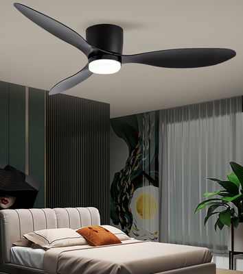 Ventilador de tecto ABS de 52 polegadas preto