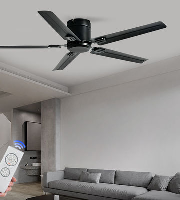 ECO 52 polegadas 5 lâmina ventilador de teto com luz para salas de estar