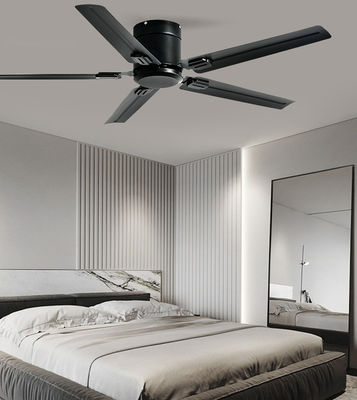ECO 52 polegadas 5 lâmina ventilador de teto com luz para salas de estar