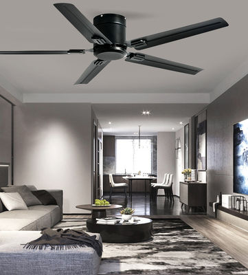 ECO 52 polegadas 5 lâmina ventilador de teto com luz para salas de estar