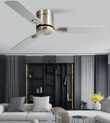 Ventilador de teto suspenso de 52 polegadas com ventilador de teto de 3 lâminas branco claro