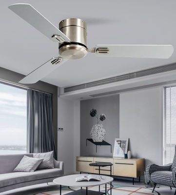 Ventilador de teto suspenso de 52 polegadas com ventilador de teto de 3 lâminas branco claro