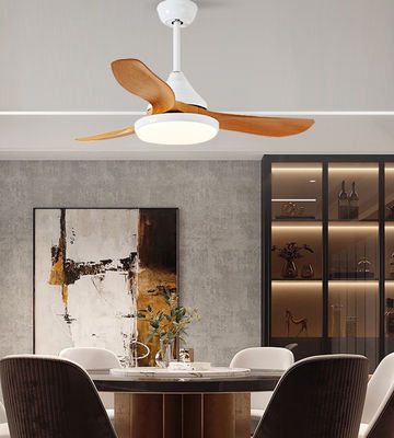 Ventilador de teto de 32 cm com luz e controle remoto