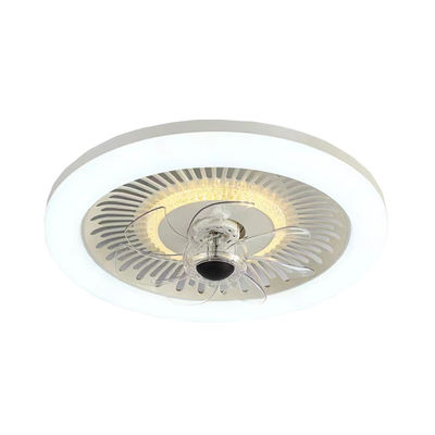 Ventilador de teto retrátil inteligente sem lâmina Ventilador de candelabro para quarto