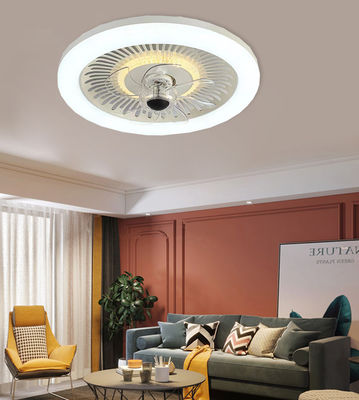 Ventilador de teto retrátil inteligente sem lâmina Ventilador de candelabro para quarto