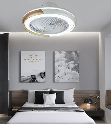 Ventilador de teto suspenso sem lâmina com leme leve para quarto