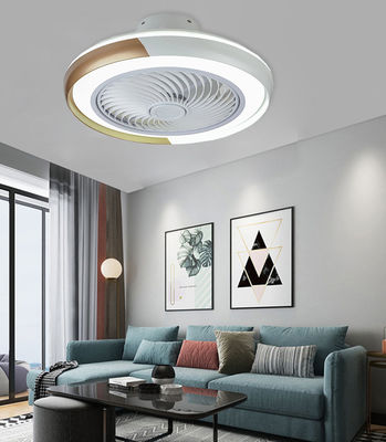 Ventilador de teto suspenso sem lâmina com leme leve para quarto