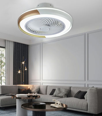 Ventilador de teto suspenso sem lâmina com leme leve para quarto
