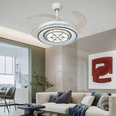 Ventilador de teto dobrável sem lâmina de 42 polegadas branco com motor DC leve