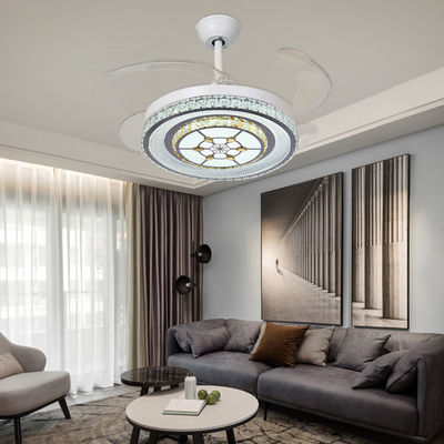 Ventilador de teto dobrável sem lâmina de 42 polegadas branco com motor DC leve