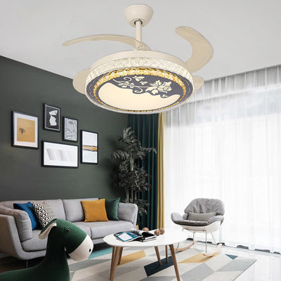 Ventilador de teto dobrável Smart 42 com lâminas ABS leves Ventilador de lâmina dobrável